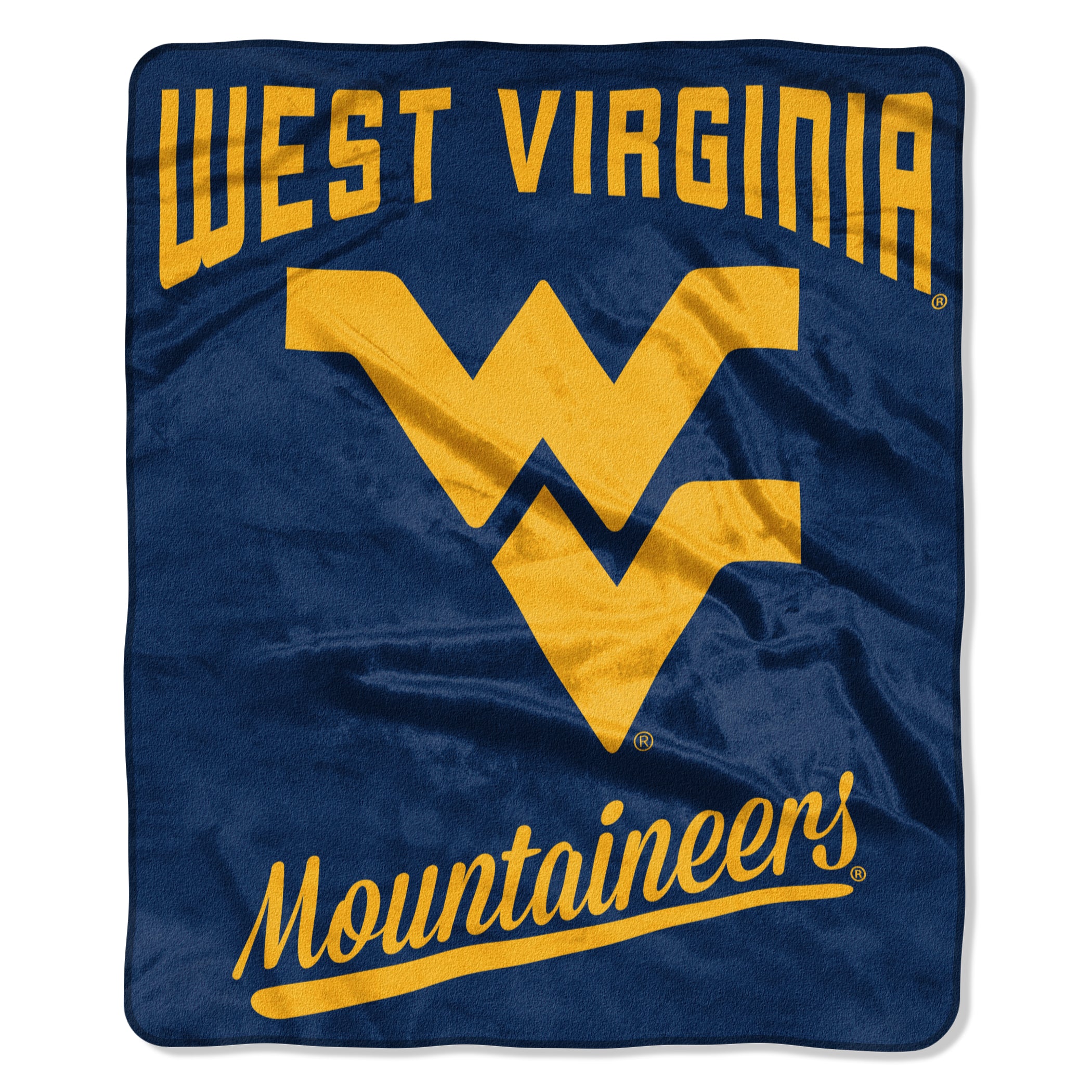 West Virginia Mountaineers Blanket 50x60 Raschel Alumni Design