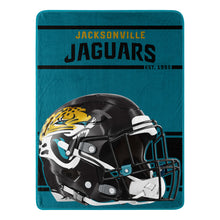 Jacksonville Jaguars Blanket 46x60 Micro Raschel Run Design Rolled