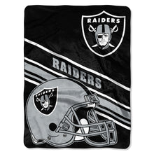 Las Vegas Raiders Blanket 60x80 Raschel Slant Design