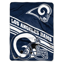 Los Angeles Rams Blanket 60x80 Raschel Slant Design