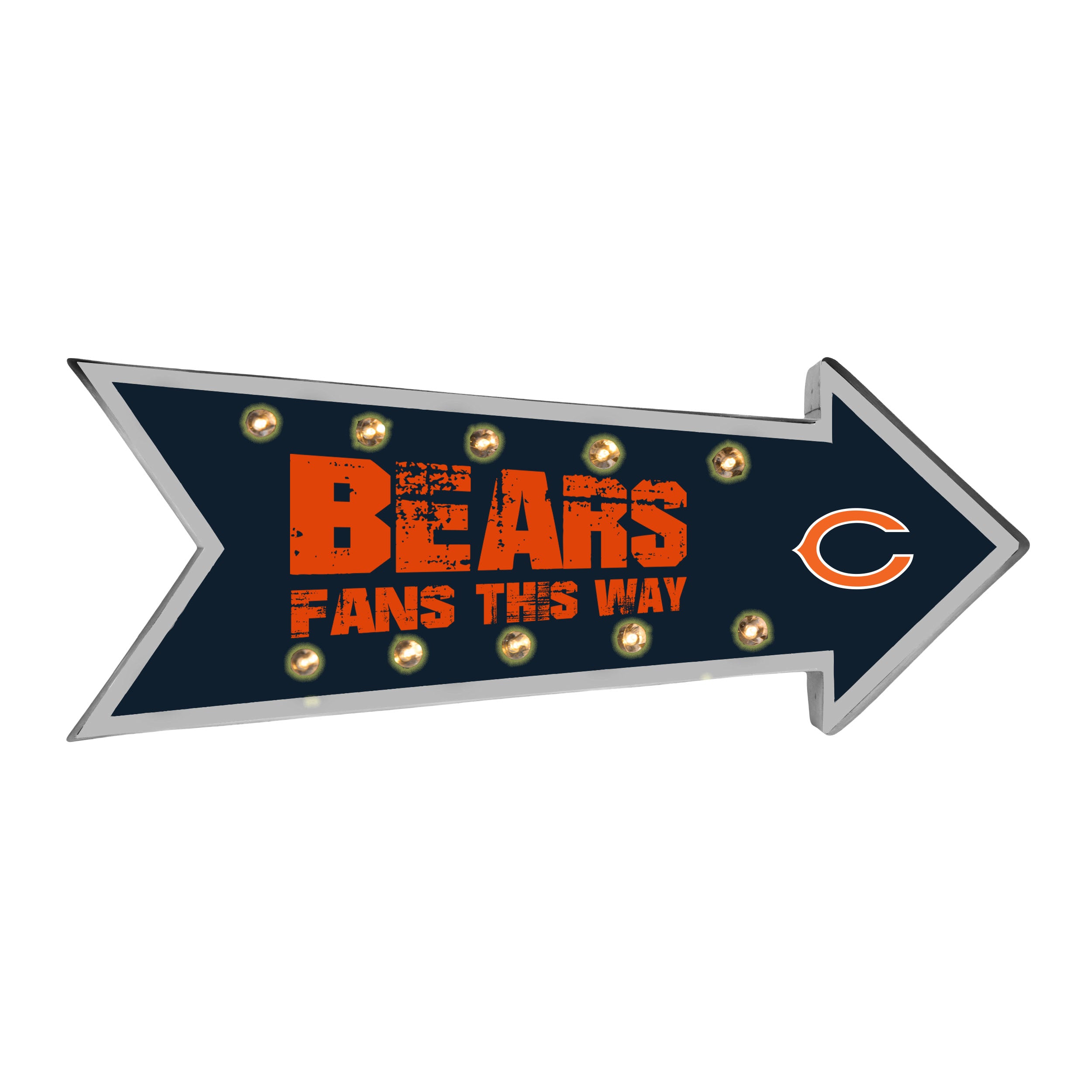 Chicago Bears Sign Running Light Marquee