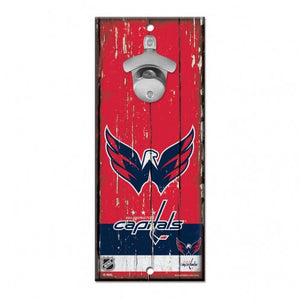 Washington Capitals Sign Wood 5x11 Bottle Opener