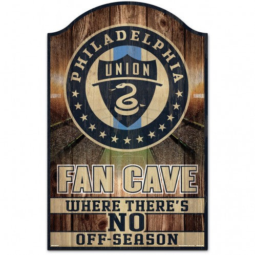Philadelphia Union Sign 11x17 Wood Fan Cave Design - Special Order