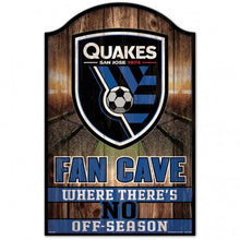 San Jose Earthquakes Sign 11x17 Wood Fan Cave Design - Special Order