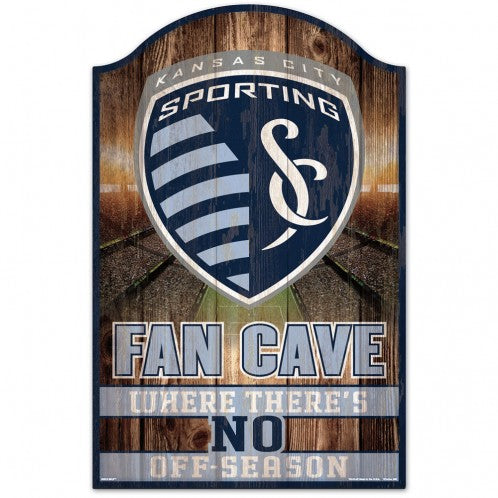 Sporting Kansas City Sign 11x17 Wood Fan Cave Design - Special Order