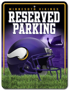 Minnesota Vikings Sign Metal Parking
