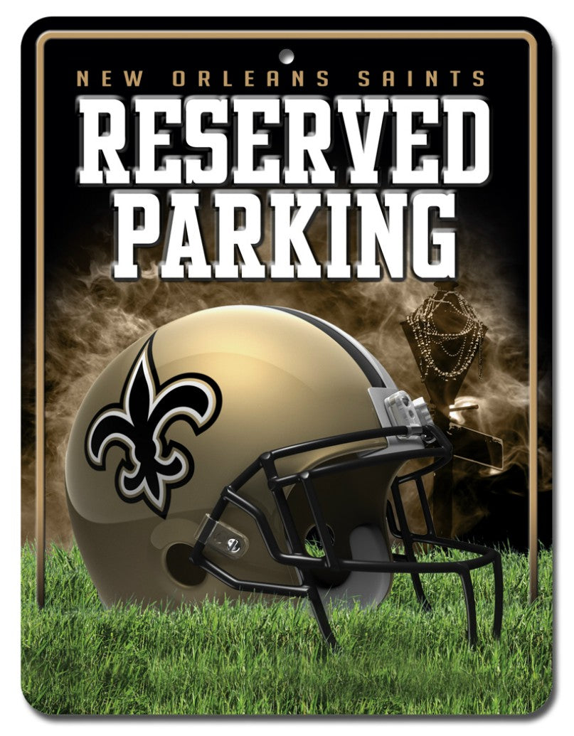 New Orleans Saints Sign Metal Parking