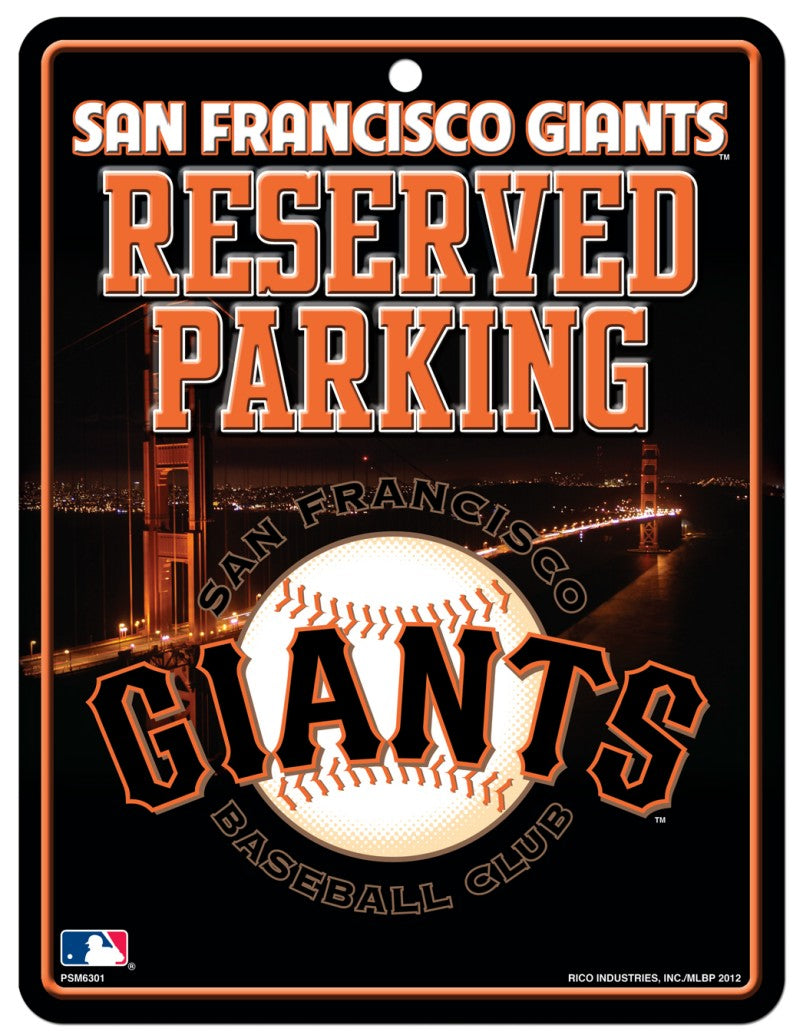 San Francisco Giants Sign Metal Parking