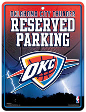 Oklahoma City Thunder Sign Metal Parking
