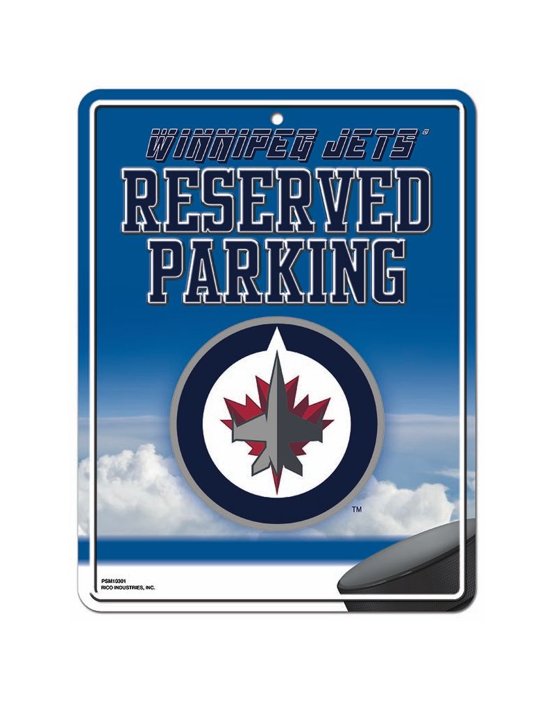 Winnipeg Jets Sign Metal Parking
