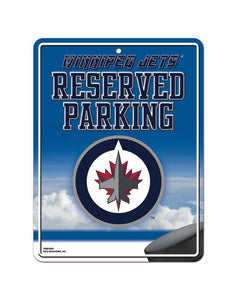 Winnipeg Jets Sign Metal Parking