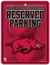 Arkansas Razorbacks Sign Metal Parking