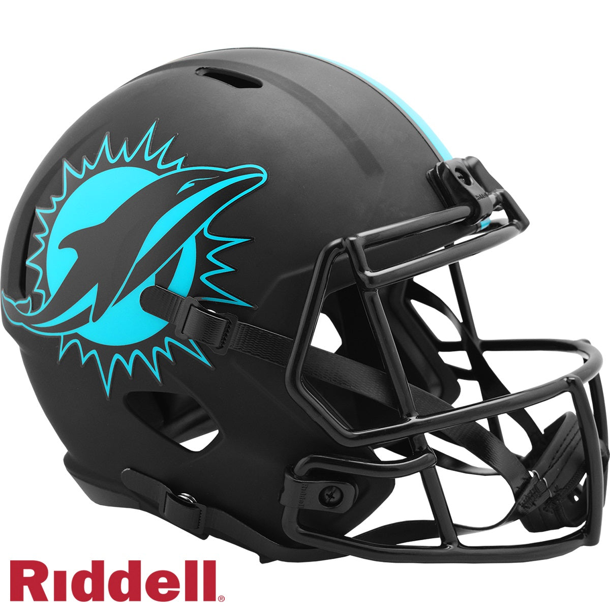 Miami Dolphins Helmet Riddell Replica Full Size Speed Style Eclipse Alternate