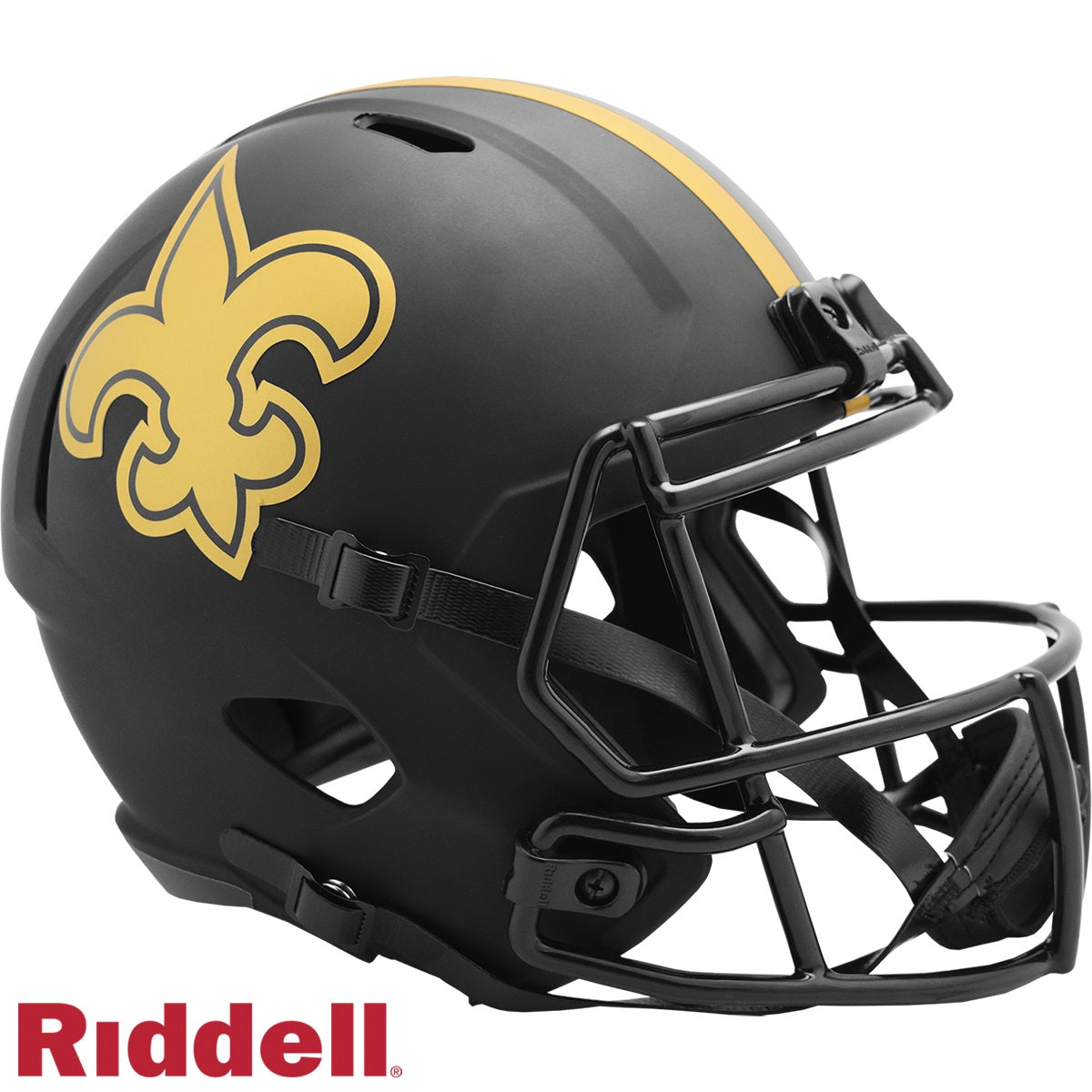 New Orleans Saints Helmet Riddell Replica Full Size Speed Style Eclipse Alternate