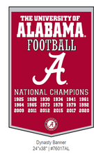 University of Alabama Dynasty Banner