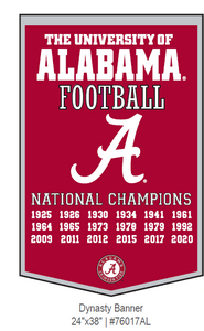 University of Alabama Dynasty Banner