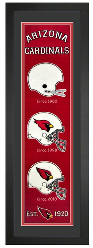 Arizona Cardinals NFL Heritage Framed Embroidery