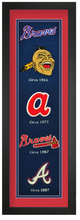Atlanta Braves MLB Heritage Framed Embroidery