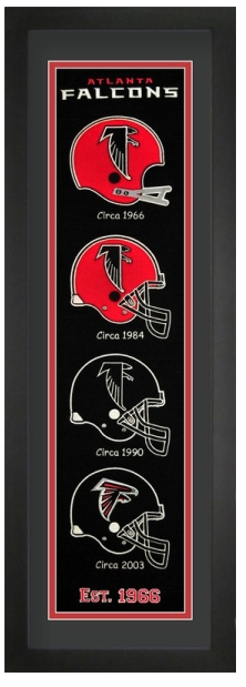 Atlanta Falcons EST 1966 Heritage Framed Embroidery