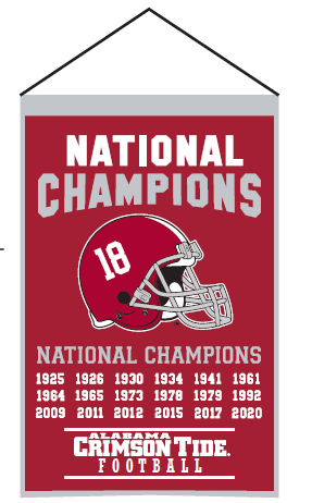 Alabama Crimson Tide National Champions Banner