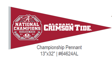 Alabama Crimson Tide National Champions Banner Pennant