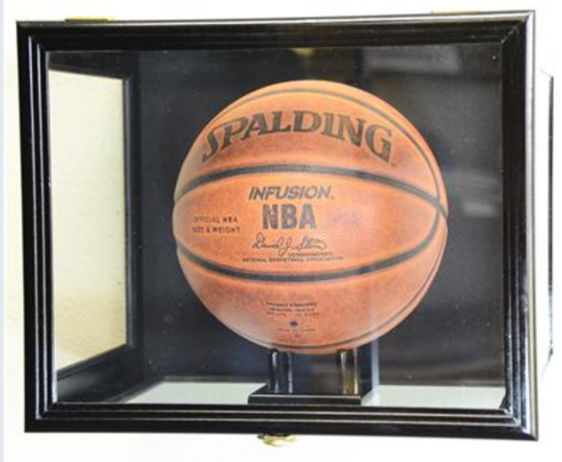 Basketball Display Case Wall Mounting