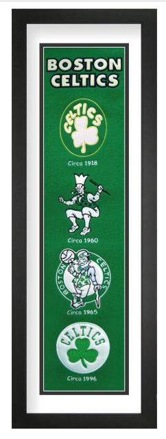 Boston Celtics NBA Heritage Framed Embroidery