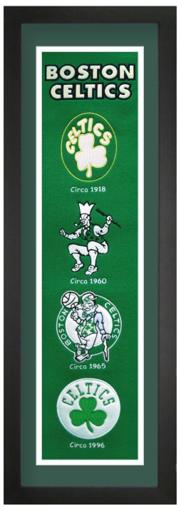 Boston Celtics NBA Heritage Framed Embroidery
