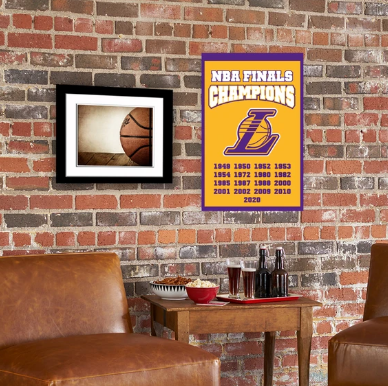 L.A. Lakers 2002 NBA Championship Banner