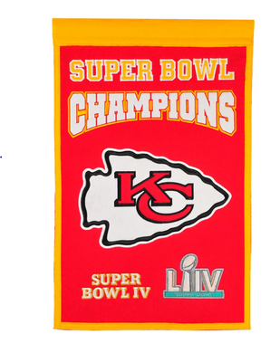 Kansas City Chiefs Super Bowl Champs Banner