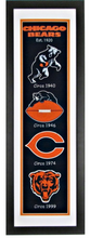 Chicago Bears Heritage Framed Embroidery