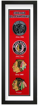 Chicago Blackhawks NHL Heritage Framed Embroidery