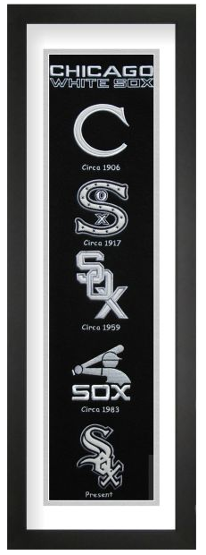 Chicago White Sox Baseball Heritage Framed Embroidery