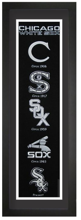 Chicago White Sox Baseball Heritage Framed Embroidery