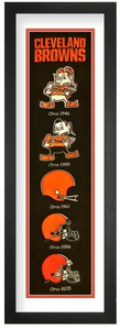 Cleveland Browns Heritage Framed Embroidery