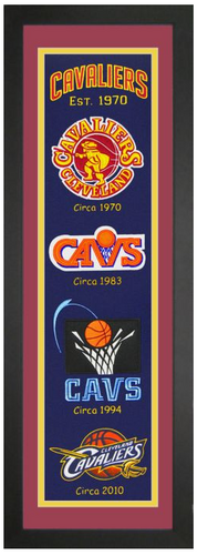 Cleveland Cavaliers Heritage Framed Embroidery