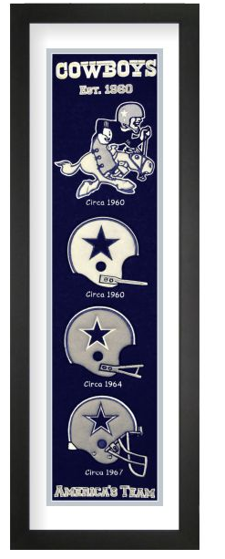 Dallas Cowboys NFL Heritage Framed Embroidery