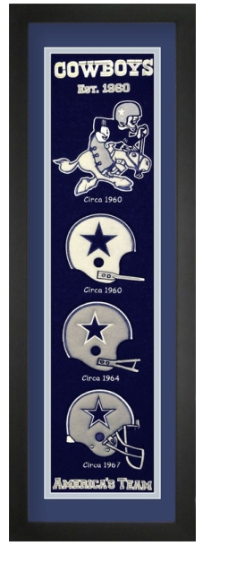 Dallas Cowboys NFL Heritage Framed Embroidery