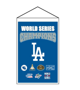 Los Angeles Dodgers World Series Champions Banner