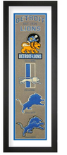 Detroit Lions NFL Heritage Framed Embroidery