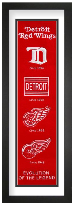 Detroit Red Wings NHL Heritage Framed Embroidery