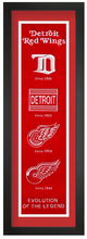 Detroit Red Wings NHL Heritage Framed Embroidery