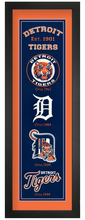Detroit Tigers MLB Heritage Framed Embroidery
