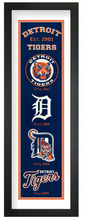 Detroit Tigers MLB Heritage Framed Embroidery