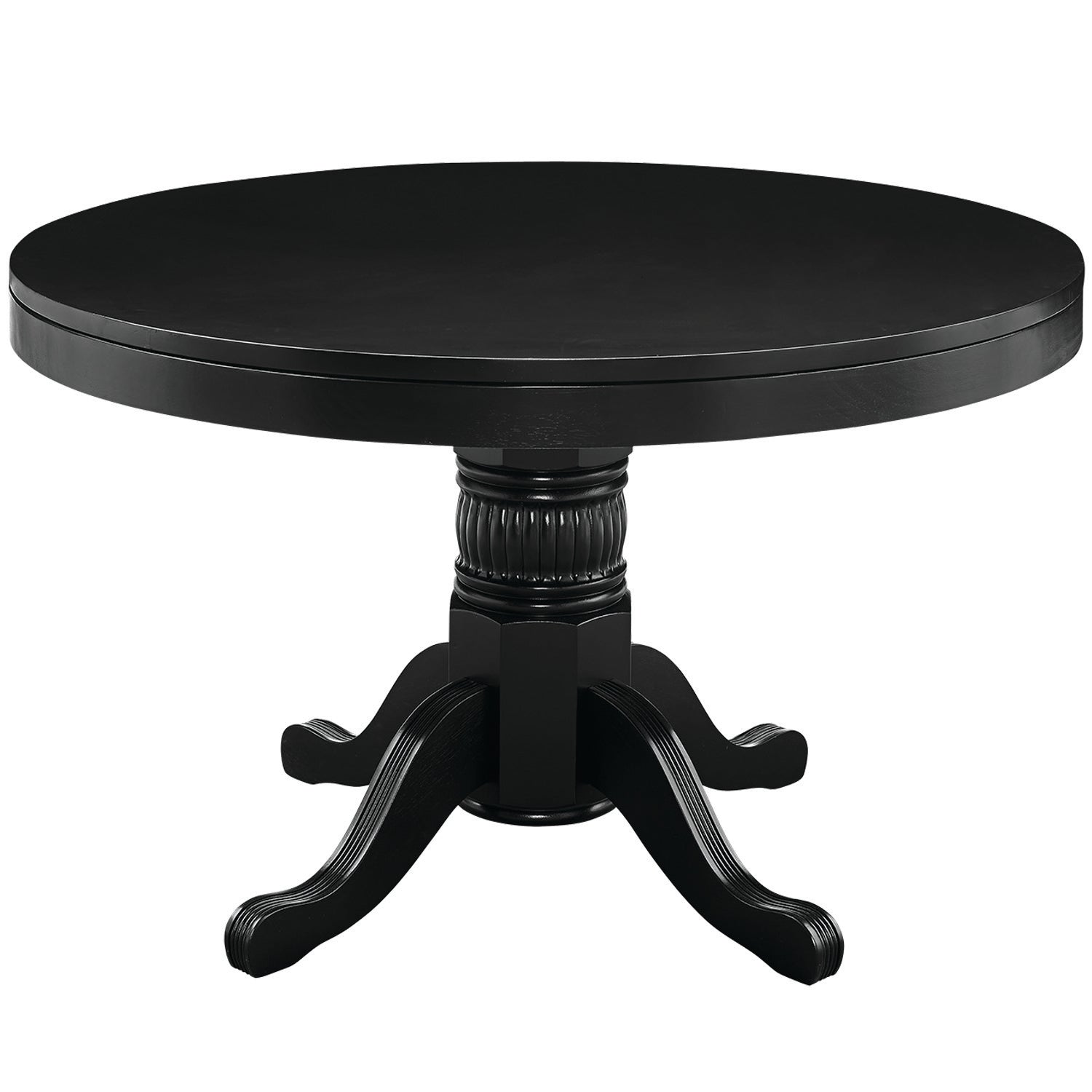 48 Inch Round Black Poker Table