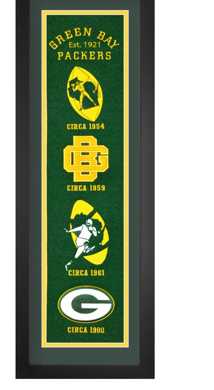 Green Bay Packers NFL Heritage Framed Embroidery