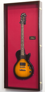 Electric Guitar Display Case Cabinet Wall Rack