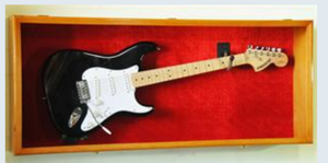 Guitar Display Case Cabinet Wall Rack/ Horizontal Mount