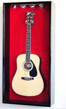 Large Acoustic Guitar Display Case Cabinet Wall Rack