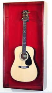 Large Acoustic Guitar Display Case Cabinet Wall Rack